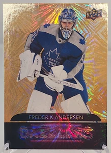 Frederik Andersen 2020-21 Upper Deck Dazzlers Orange #DZ-141 Maple Leafs - Picture 1 of 2