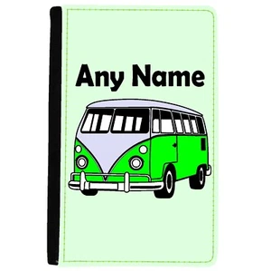 CUBIERTA/SOPORTE DE REGALO PERSONALIZADO CON ESTAMPADO DE NOMBRE DE AUTOCARAVANA IMITACIÓN CUERO REINO UNIDO - Imagen 1 de 4