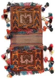 Arabian Show Saddle Hand Knotted By Afghan Artisan Women Woolen Area Rug - Picture 1 of 4