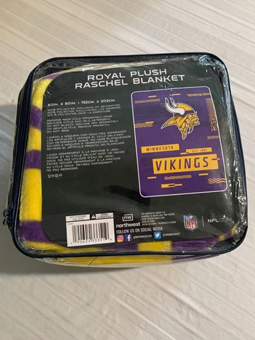 Minnesota Vikings NFL 60" x 80" Plush Throw Blanket Northwest Company Cover