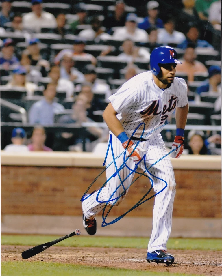 JAMES LONEY NEW YORK METS ACCIÓN FIRMADO 8x10 Foto 1 de 1