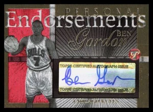 2004-05 Topps Pristine Personal Endorsements Gold Ben Gordon Autogramm 14/25 Chicago - Bild 1 von 2