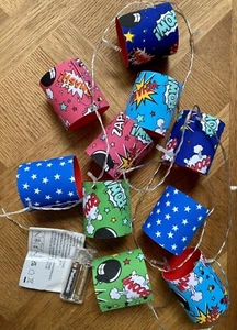 Children's Comic/Action Themed Fabric Fairy Light, String Light Shades, Lantern. - Picture 1 of 7