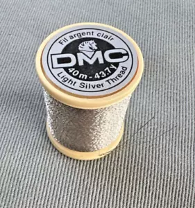 DMC Metallic Embroidery Thread 43.7yd Light Silver - Picture 1 of 2