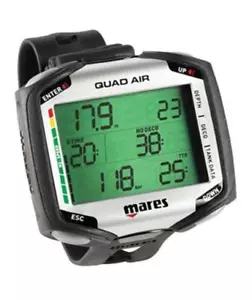 Computadora de muñeca Mares Quad Air pantalla grande buceo con capacidad de gas múltiple - Imagen 1 de 1