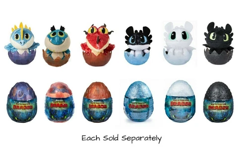 How To Train Your Dragon Hidden World Plush 3" Inch Egg Plush CHOOSE Cover