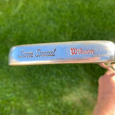 Vintage Wilson Sam Snead Putter LH/RH Chrome Blade 35" - Image 1 of 4