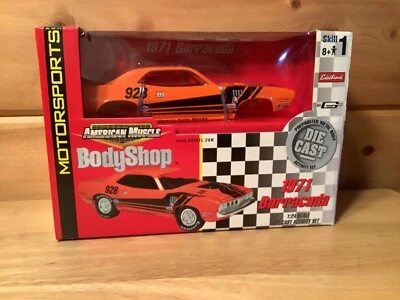 New 1:24 1971 Barracuda. Die-Cast model car kit. American Muscle Body Shop 31719 - Image 1 of 4