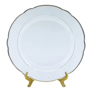 Antique Schlaggenwald H&C Bohemia SCL72 Porcelain White 12 3/8" Chop Plate - Picture 1 of 5