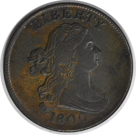 1800 Half Cent Choice EF Uncertified #1001 Cover