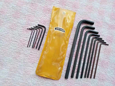 CRAFTSMAN USA NEW VTG 14pc HEX/ALLEN KEY SET SAE COMPLETE! LONG TERM STORAGE for - Image 1 of 4