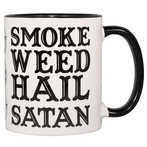 Smoke Weed Hail Satan 11 ounce Coffee Mug - Picture 1 of 2