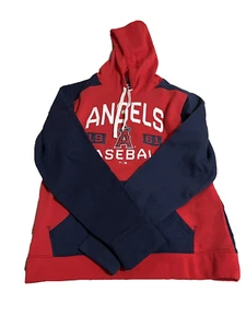 Fanatics Los Angeles Angels Since 1961 Pullover Hoodie Large Navy Red White - Picture 1 of 8
