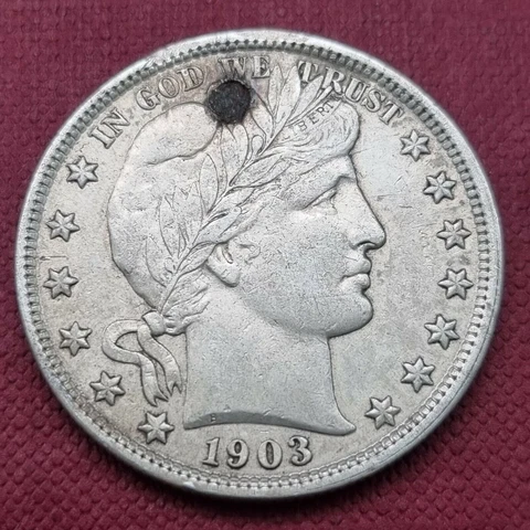 1903 Barber Half Dollar 50c Better Grade XF - AU Details RARE #44549 Cover