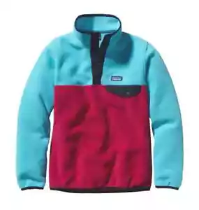 NWT Patagonia Girls Lightweight Synchilla Snap-T Fleece Jacket Sz L (12) - Picture 1 of 7