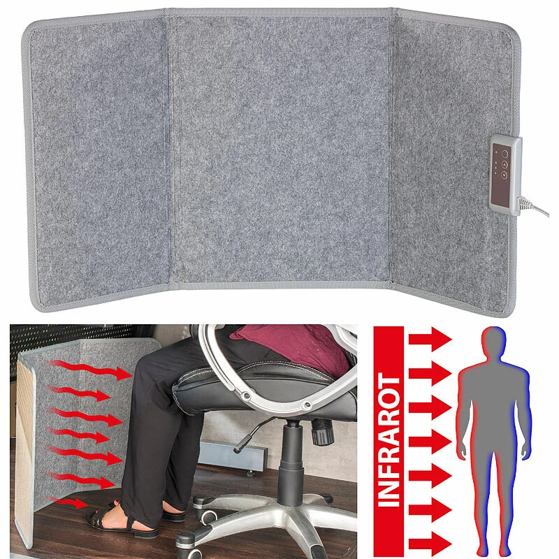 Sichler Faltbares Fern-Infrarot-Heizpanel, bis 65 °C, 165 Watt, Größe M