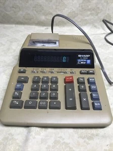 Sharp EL - 1196 G Druck Taschenrechner Vintage Desktop Büro Maschine - Bild 1 von 6