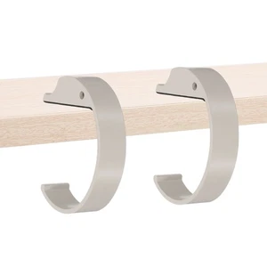 Gancho de monedero para mesa 2 piezas, percha para escritorio, gris - Imagen 1 de 6