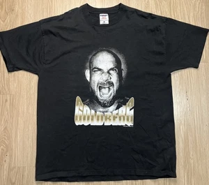 Vintage 90s Bill Goldberg L Shirt 1998 Black WCW WWE WWF Wrestling Big Face - Bild 1 von 4