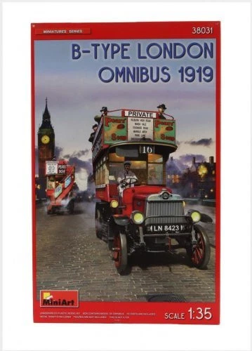 MINIART 38031 GENERAL - OMNIBUS B-TYPE LONDON AUTOBUS 1919 - 1/35 - Immagine 1 di 2