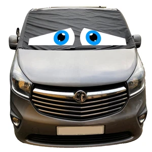 Vivaro Trafic NV300 2015+ Cubierta de pantalla de ventana cámper negro ojos ciegos envolventes - Imagen 1 de 3