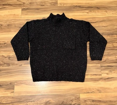 Suéter Esprit De Colección Años 80 90 Cuello Simulado Arco Iris Moteado Negro De Gran Tamaño M Foto 1 de 4