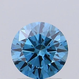 Round 1.03ct Fancy Vivid Blue VS1 CVD IGI Loose Lab Grown Diamond - Picture 1 of 3