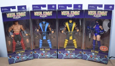 MCFARLANE TOYS McFarlane MORTAL KOMBAT KLASSIC Scorpion Sub-Zero Kitana Liu Kang Figures