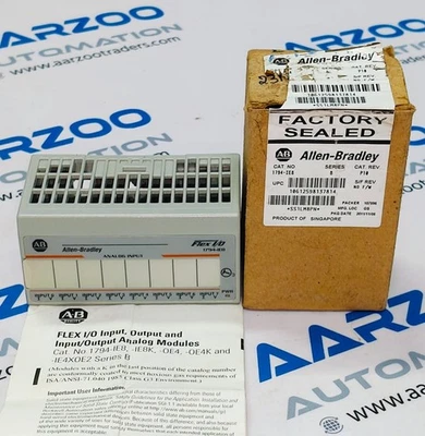 ALLEN BRADLEY 1794-IE8 SER.B FLEX I/O 8 SINGLE ENDED ANALOG INPUT MODULE 1794IE8 - Image 1 of 4