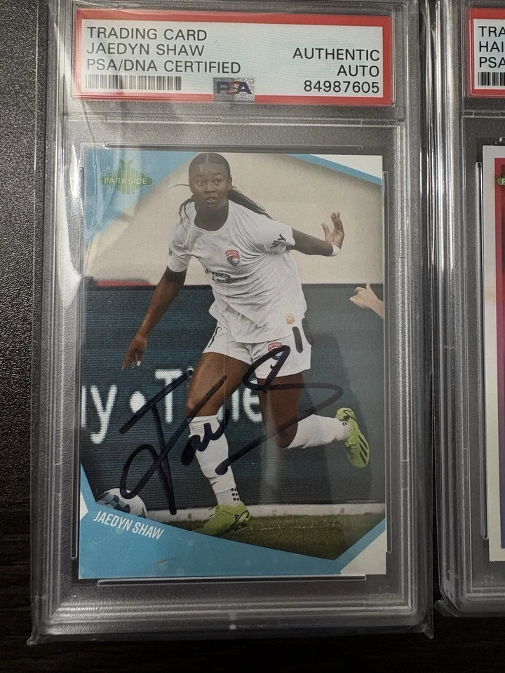 Signed Jaedyn Shaw 2022 Parkside NWSL Wave Inaugural SP Rookie RC Auto Psa/Dna - Image 1 of 1