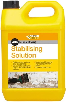 Everbuild 406 Quick Drying Stabilising Solution – Clear – 5 Litre - Image 1 of 4