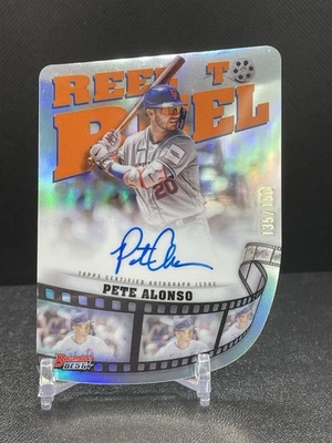 2023 Bowman's Best Pete Alonso Reel to Reel Auto #d/150 #RTR-PA New York Mets - Image 1 of 2