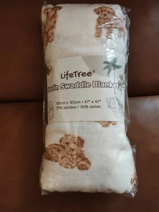 LifeTree Baby Swaddle Blankets Dog, 70% Viscose Bamboo and 30% Cotton Poodle... - Picture 1 of 3