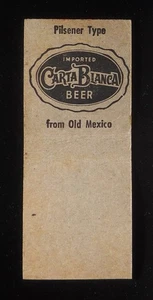 1940s? The American Distilling Co Carta Blanca Beer Mexico Pekin IL Sausalito CA - Picture 1 of 2