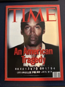 OJ Simpson TIME MAGAZINE June 27, 1994 Mugshot An American Tragedy, No Label - Picture 1 of 6