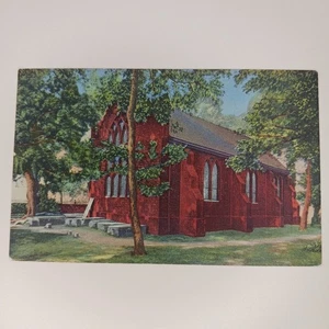 Rear View Of Church In Jamestown Virginia First English Settlement Postcard - Picture 1 of 7