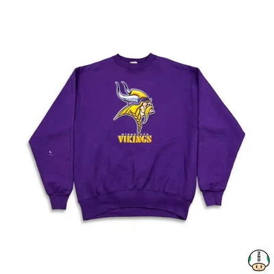Sudadera De Colección Jugador Profesional Minnesota Vikings Para Hombres XL Púrpura EE. UU. 90s Fútbol NFL Foto 1 de 4