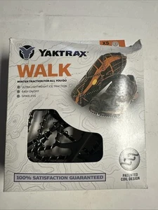 NEW Yaktrax Walker Lightweight Ice/Snow Walk Traction Device XS X-Small Black - Picture 1 of 2