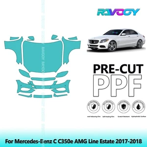 Paint Protection PPF Kit For Mercedes-Benz C C350e AMG Line Estate 2017-2018 - Picture 1 of 7
