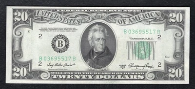 FR. 2060-B 1950-A $20 FRN FEDERAL RESERVE NOTE NEW YORK, NY GEM UNCIRCULATED (B) - Image 1 of 2