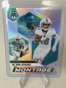 Montaje de mosaico Devon Achane Silver Holo 2025 ⭐️ - Imagen 1 de 2