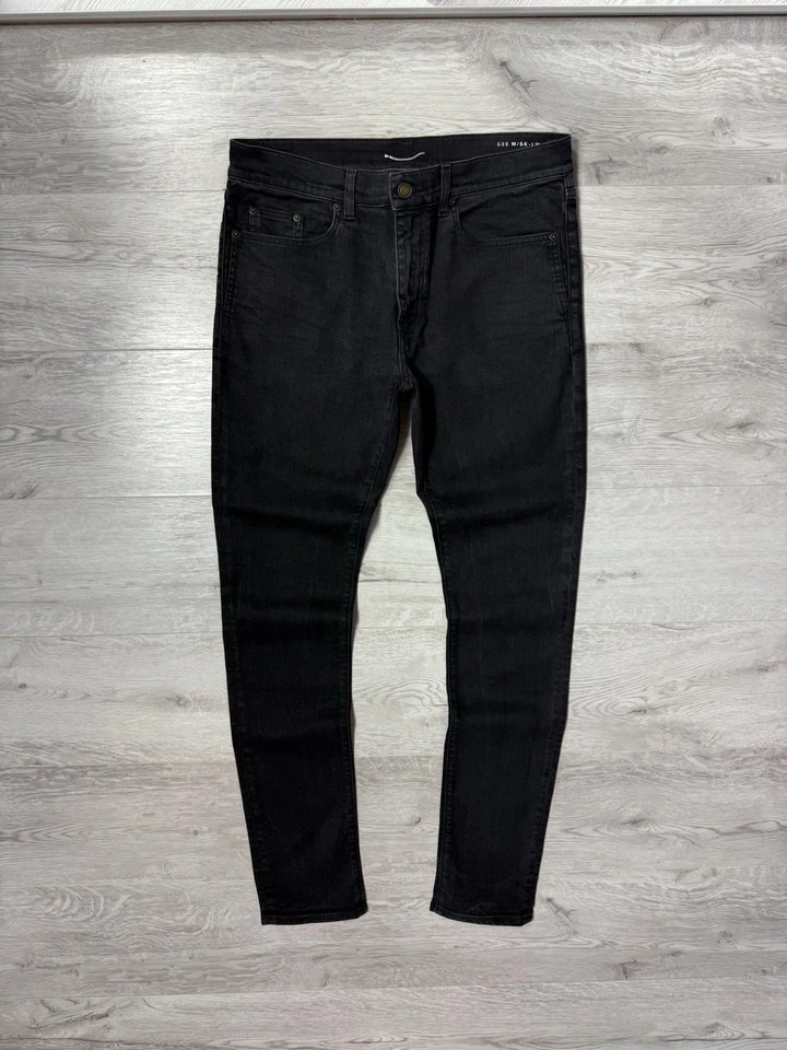 Saint Laurent Paris Washed Black D02 M/SK-LW Jeans Men's Denim Pants Size 33 - Image 1 of 4