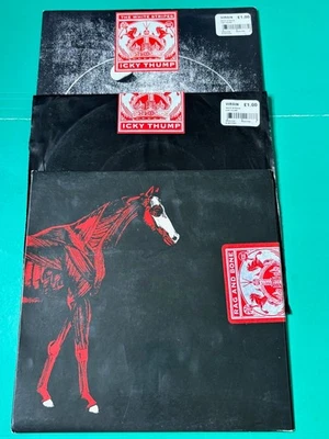 3 X THE WHITE STRIPES 7" SINGLES ICKY THUMP WHITE ETCHED RAG AND BONE SEALED  - Image 1 of 4