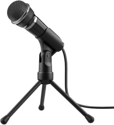 Microfono Trust Starzz 21672 alta qualità per pc gaming skype streaming jack 35m - Immagine 1 di 4