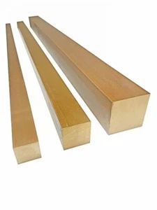 Brass Square Alloy 360 1 X 1 X 3 - Picture 1 of 3