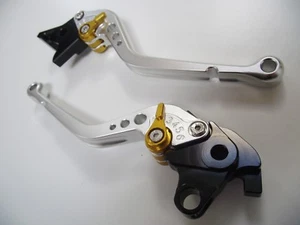 Honda CB1100 (2013-2017), CNC levers long silver with gold adjusters, F18/H33 - Picture 1 of 5