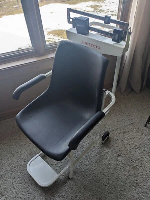 Viga de pesaje a escala de silla Detecto 475 450 lb x 4 oz - usada en estado limpio - local P Foto 1 de 4