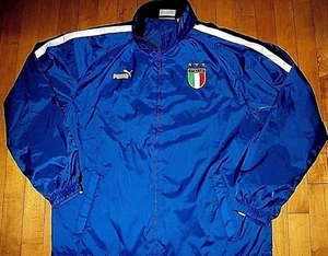 ITALY NATIONAL SOCCER TEAM NEW Puma Licensed Blue Jacket w Hood Size Large - Picture 1 of 2