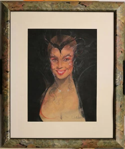 Eleonora LUCCHI - Tecnica mista su carta in cornice - no guttuso faccincani baj - Imagen 1 de 11