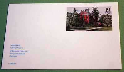 Scott #UX162 --- Waller Hall, Oregon - Image 1 of 2